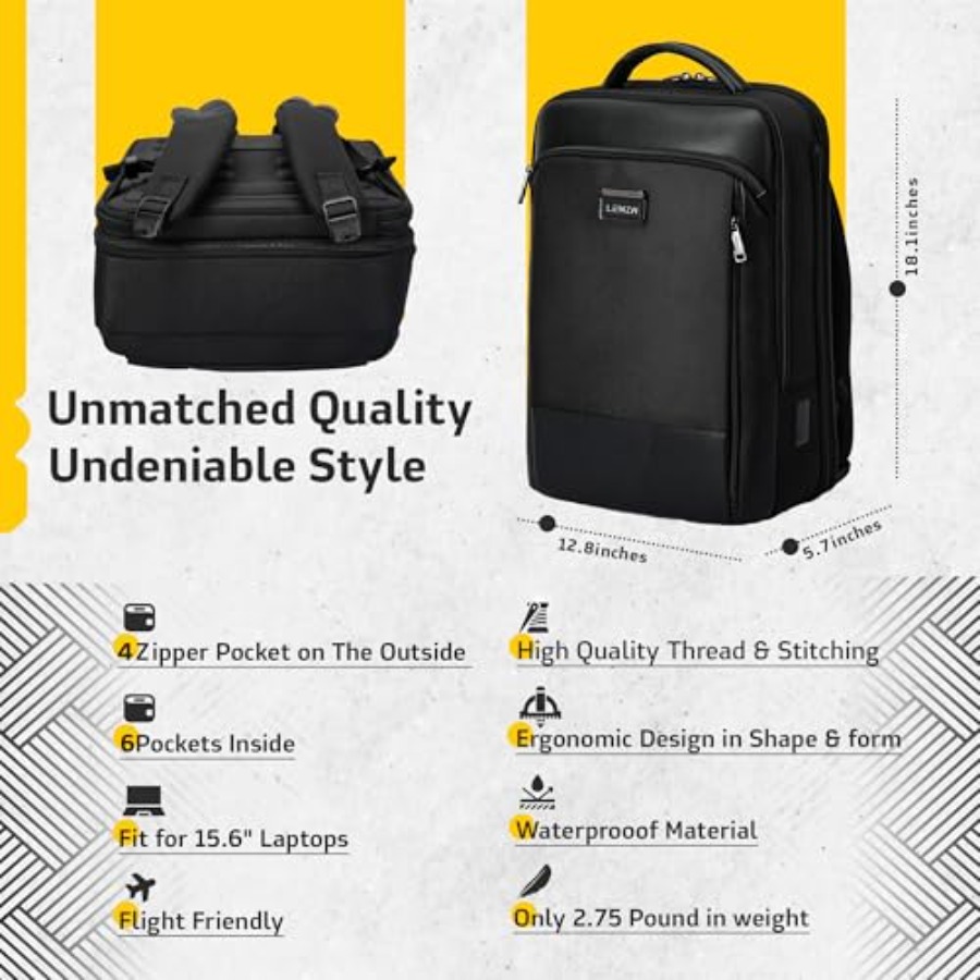 Laptop Business Backpack for M - Laptop Backpack 15.6 reseña y precio