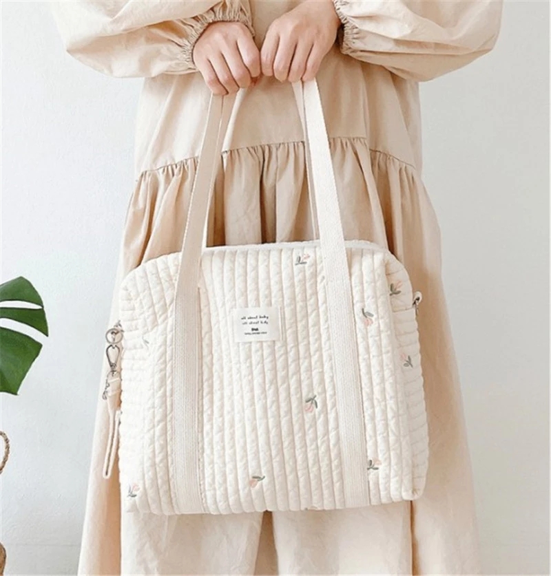 Embroidered Mommy Bag Handbag  - Backpack Diaper Bag reseña y precio