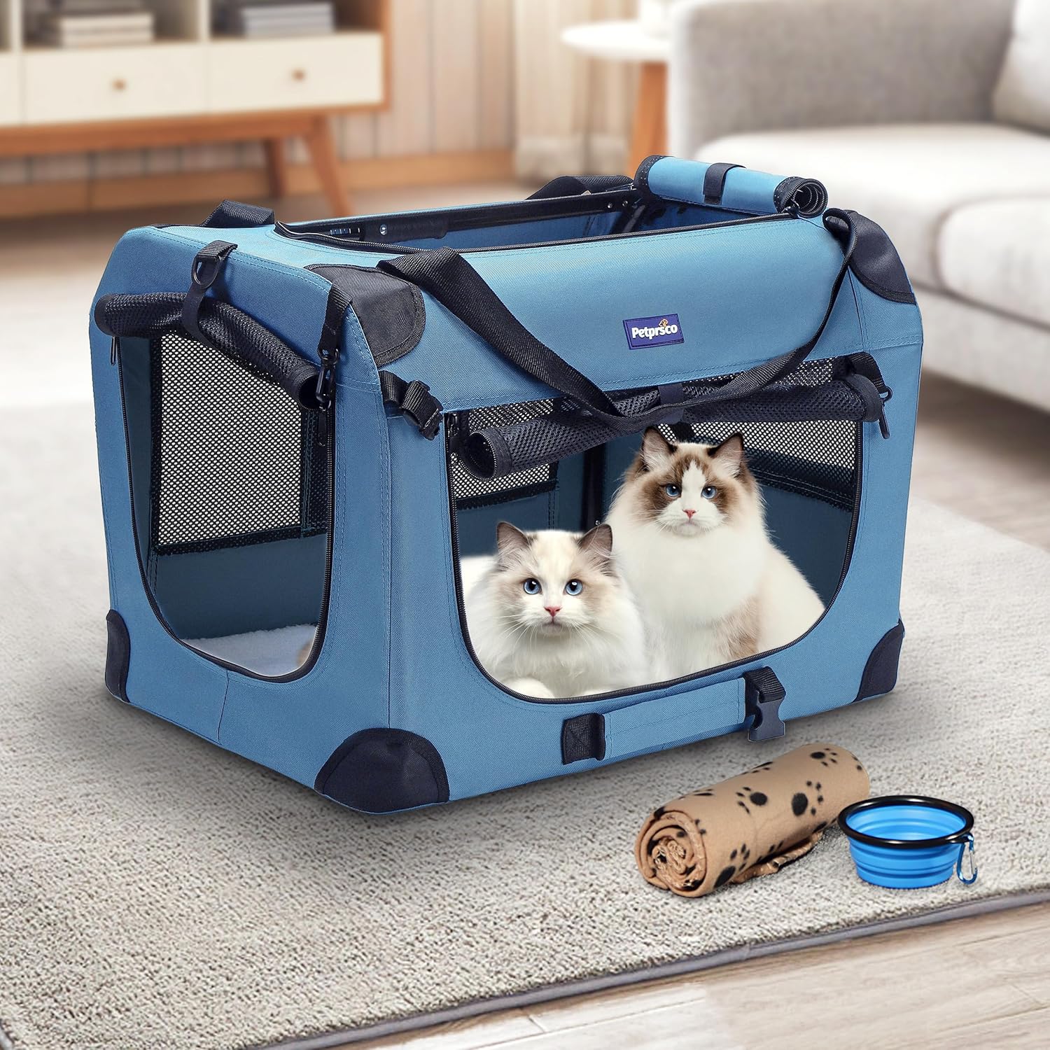 Portable Collapsible Dog Crate - Foldable Backpack Small reseña y precio