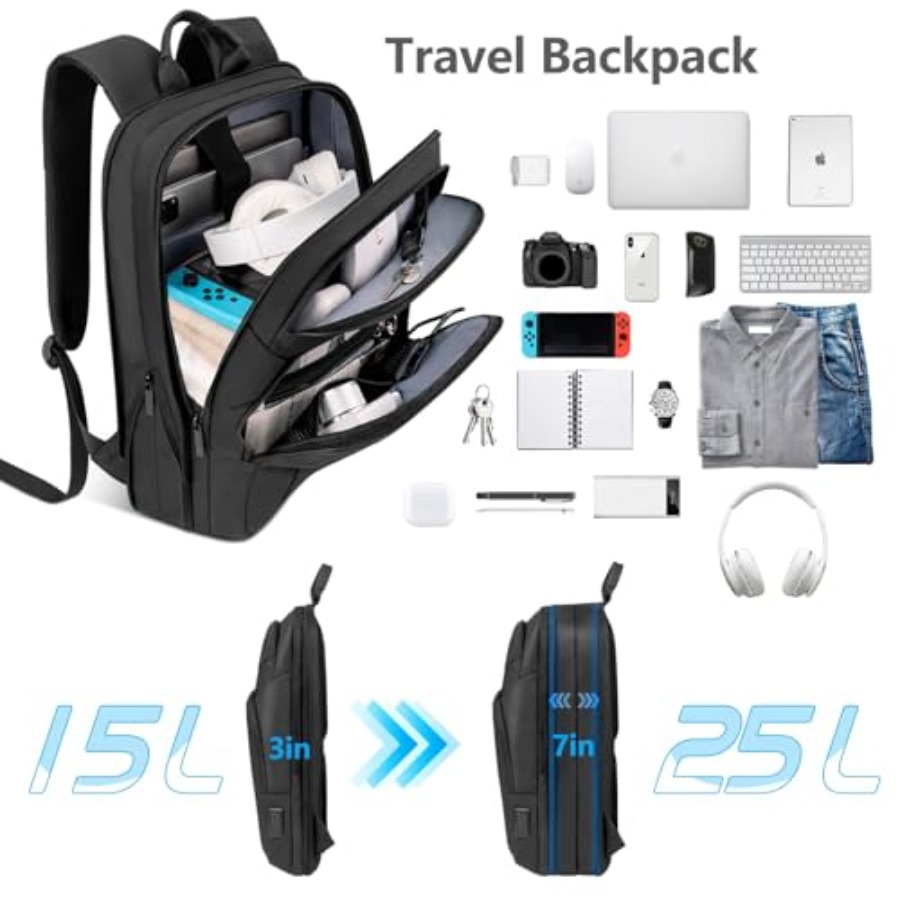 Backpack for Men Slim and Expa - Travel Backpack Anti Theft reseña y precio