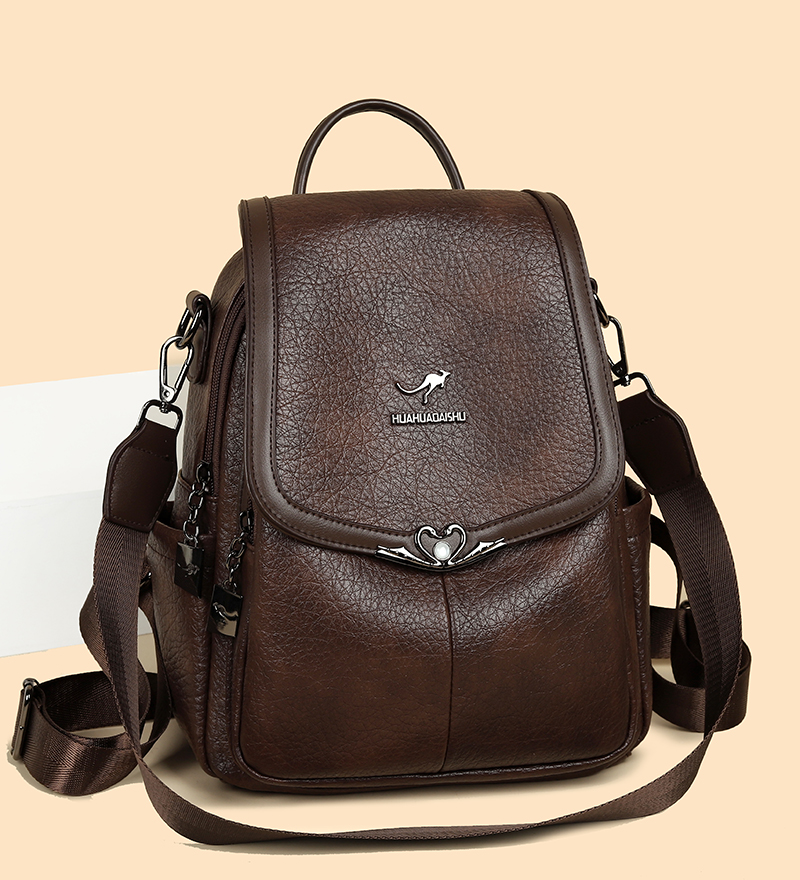 2026 new Ladies Bookbag Rucksa - Leather Backpack Vintage reseña y precio