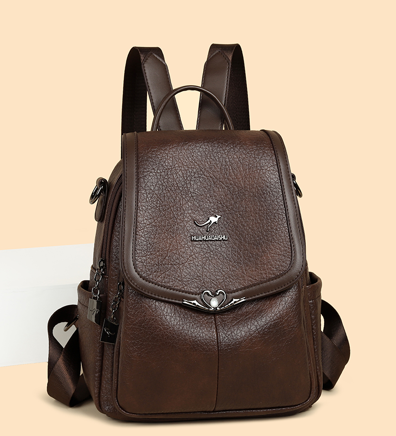2026 new Ladies Bookbag Rucksa - Leather Backpack Vintage reseña y precio