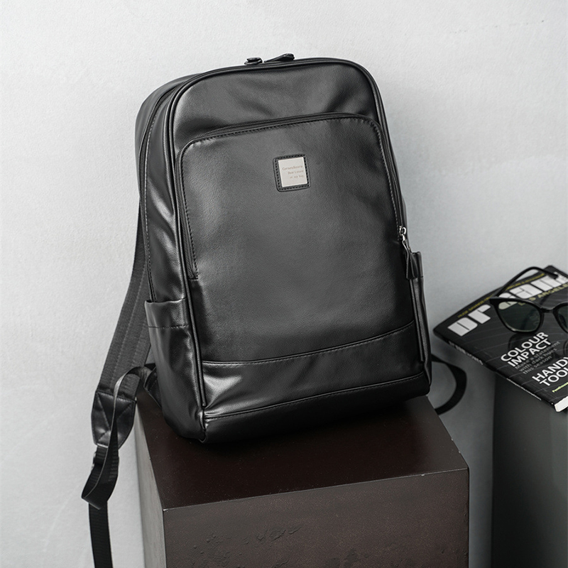 Man's PU Leather Backpack Exec - Leather Backpack Vintage reseña y precio