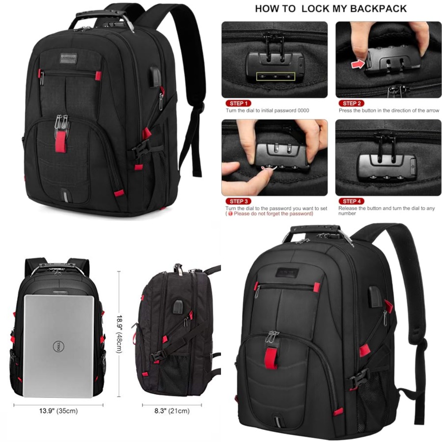 Laptop Backpack for Men Women, - Travel Backpack Anti Theft reseña y precio