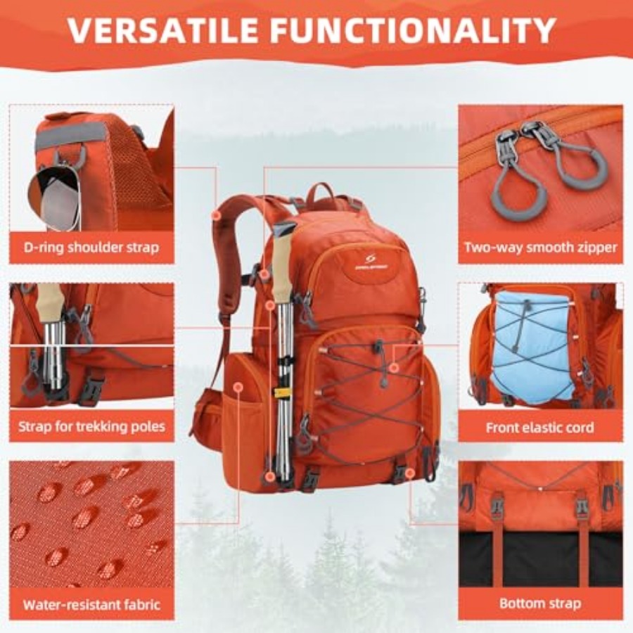 Hiking Backpack, 40L Waterproo - Hiking Backpack Waterproof reseña y precio