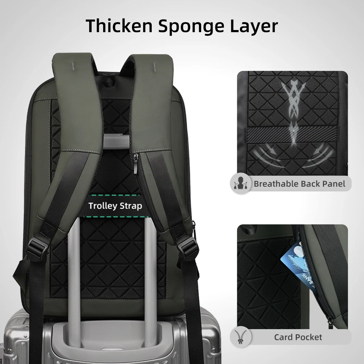 HK Expandable Business Backpac - Laptop Backpack 15.6 reseña y precio