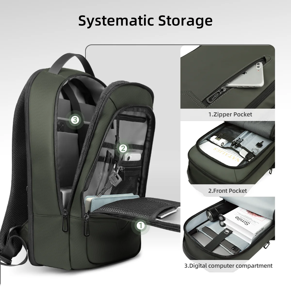 HK Expandable Business Backpac - Laptop Backpack 15.6 reseña y precio