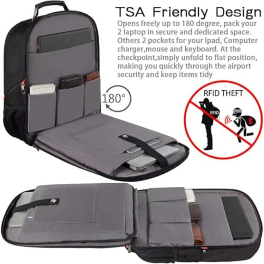 Travel Laptop Backpack, Extra  - Travel Backpack Anti Theft reseña y precio