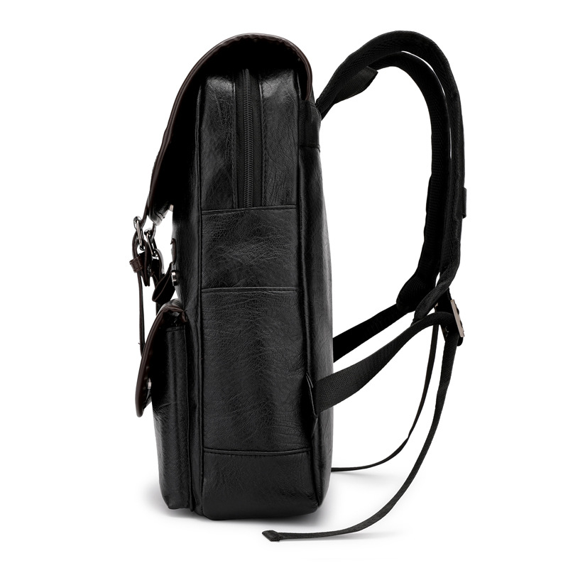 Vintage Leather Laptop Backpac - Business Backpack Brief reseña y precio