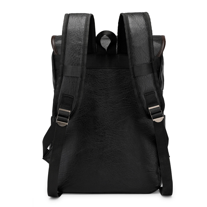 Vintage Leather Laptop Backpac - Business Backpack Brief reseña y precio