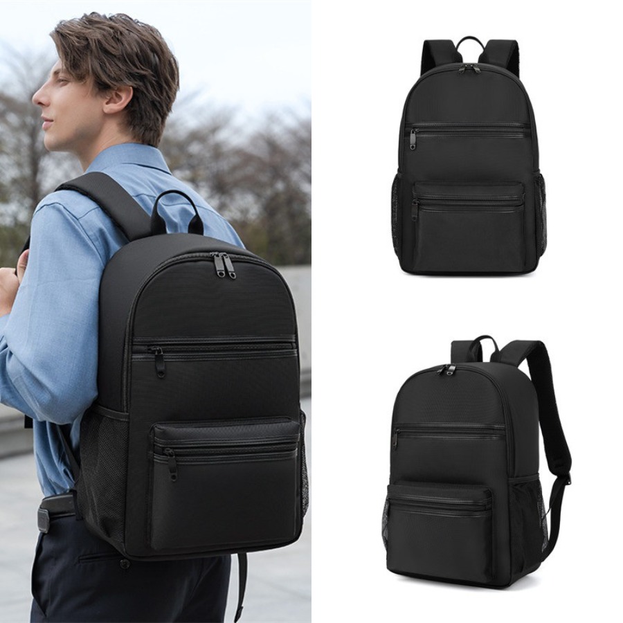 【New Arrival】Minimalist Black  - School Backpack Teen reseña y precio