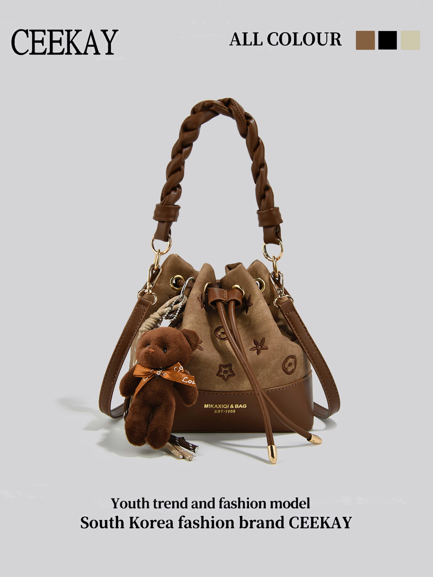 CEEKAY Vintage Drawstring Buck - Leather Backpack Vintage reseña y precio