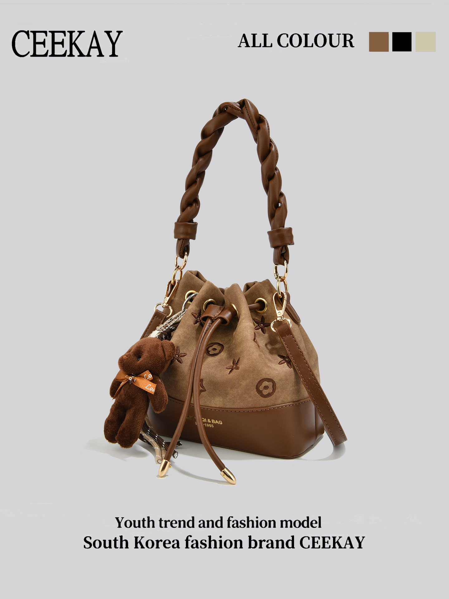 CEEKAY Vintage Drawstring Buck - Leather Backpack Vintage reseña y precio