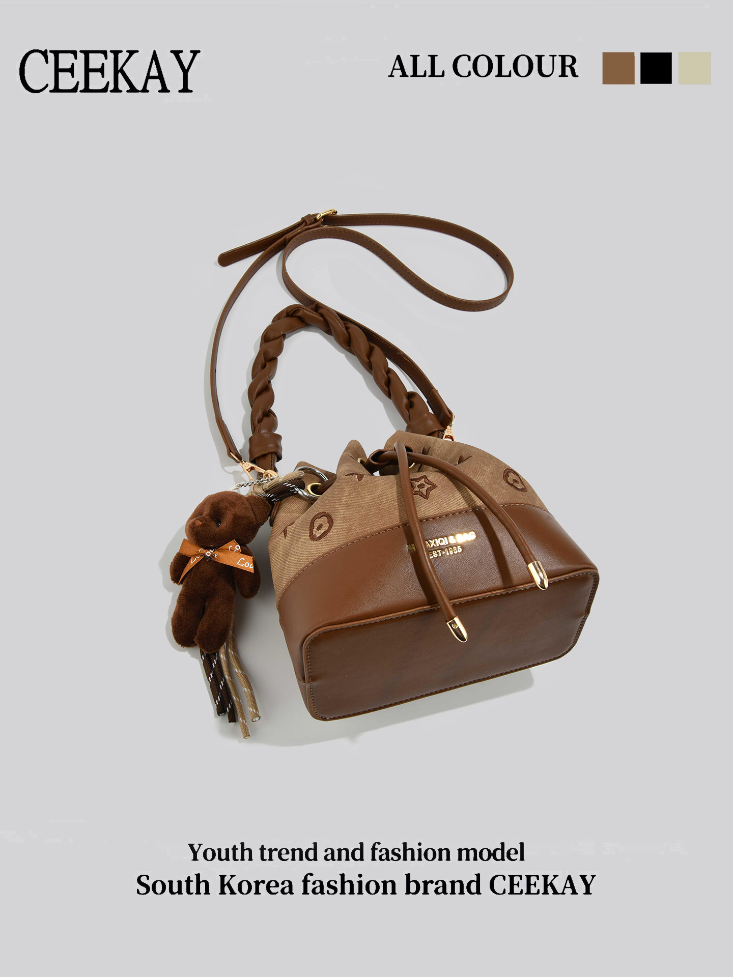 CEEKAY Vintage Drawstring Buck - Leather Backpack Vintage reseña y precio