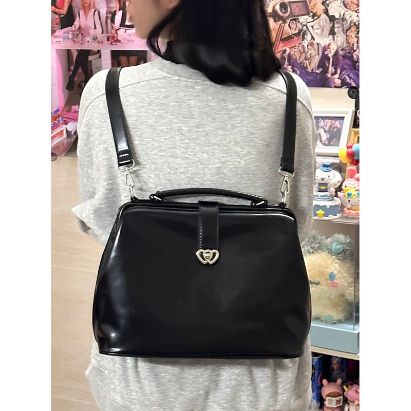 Vintage Black Y2k Mochila Wome - Leather Backpack Vintage reseña y precio