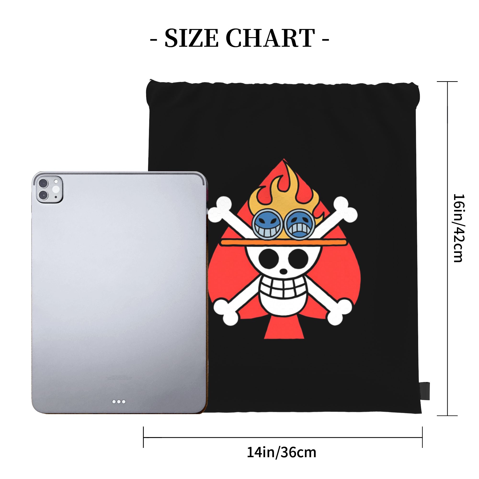One Piece Flag ACE Drawstring  - Drawstring Gym Bag reseña y precio