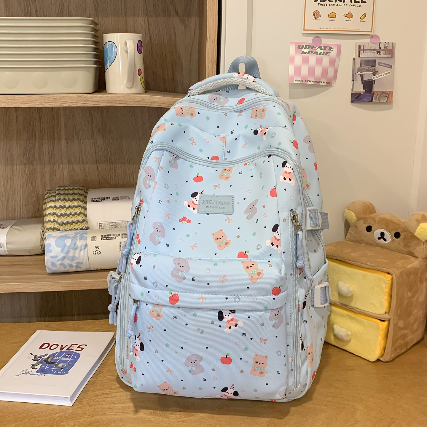 Cute Animal Print Backpack Wom - School Backpack Teen reseña y precio