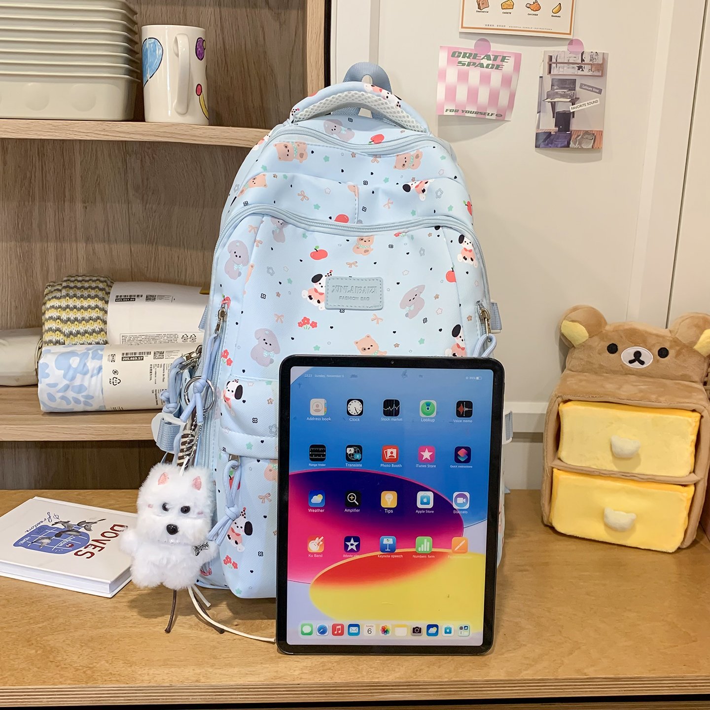 Cute Animal Print Backpack Wom - School Backpack Teen reseña y precio