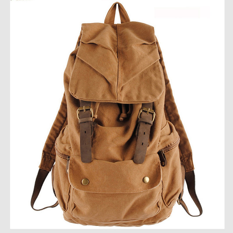 Fashion Vintage Leather milita - Rucksack Military Style reseña y precio