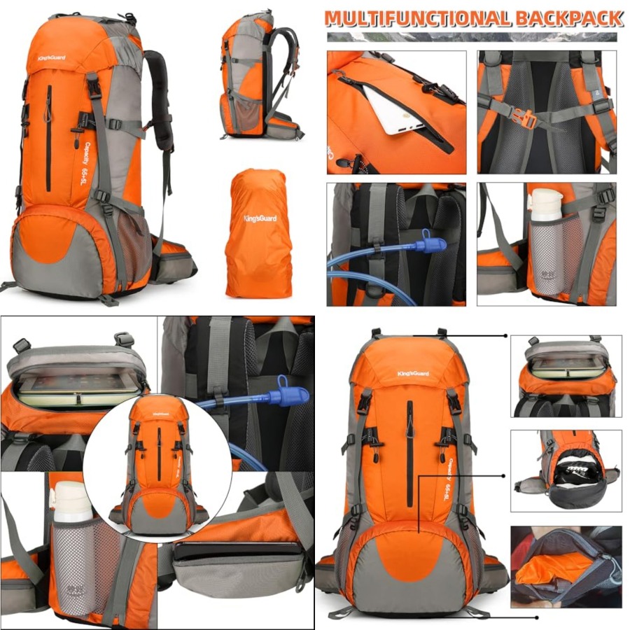 70L Hiking Backpack with Rain  - Hiking Backpack Waterproof reseña y precio