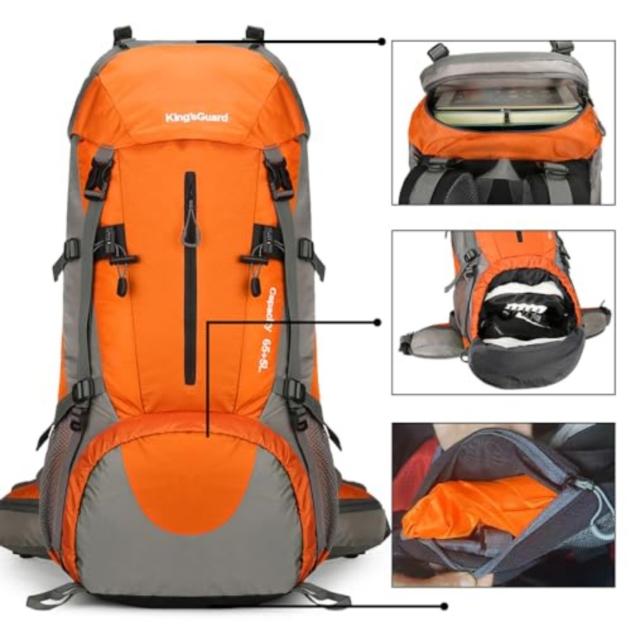 70L Hiking Backpack with Rain  - Hiking Backpack Waterproof reseña y precio