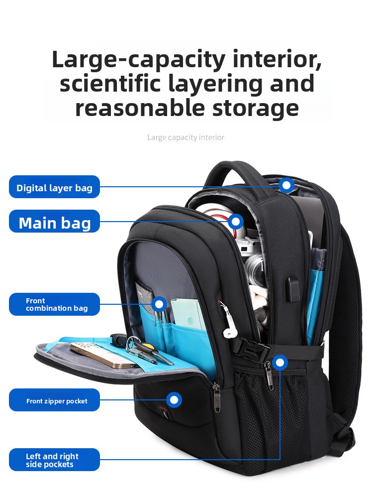 New Customizable Logo Backpack - Business Backpack Brief reseña y precio
