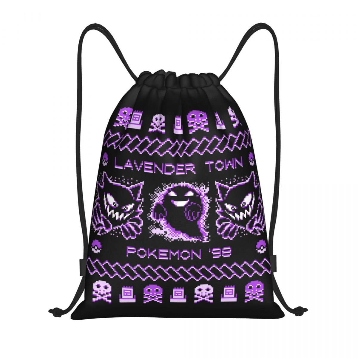 Lavender Town Christmas Backpa - Drawstring Gym Bag reseña y precio