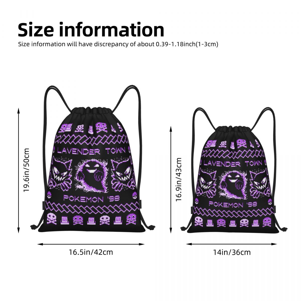 Lavender Town Christmas Backpa - Drawstring Gym Bag reseña y precio