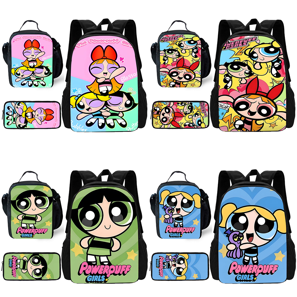 Child Cute Anime Powerpuffs Gi - School Backpack Teen reseña y precio