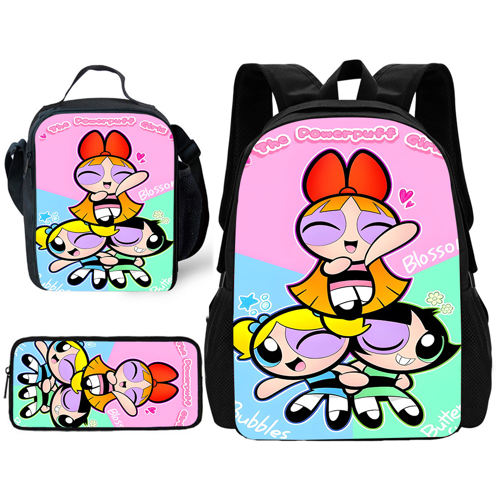Child Cute Anime Powerpuffs Gi - School Backpack Teen reseña y precio