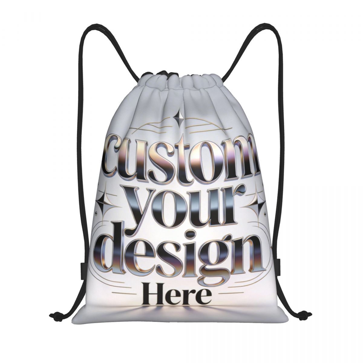 Custom Your Photo Logo Text Dr - Drawstring Gym Bag reseña y precio
