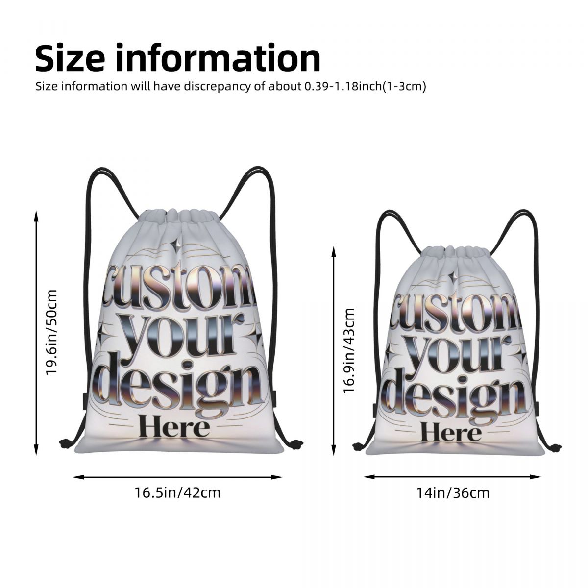 Custom Your Photo Logo Text Dr - Drawstring Gym Bag reseña y precio