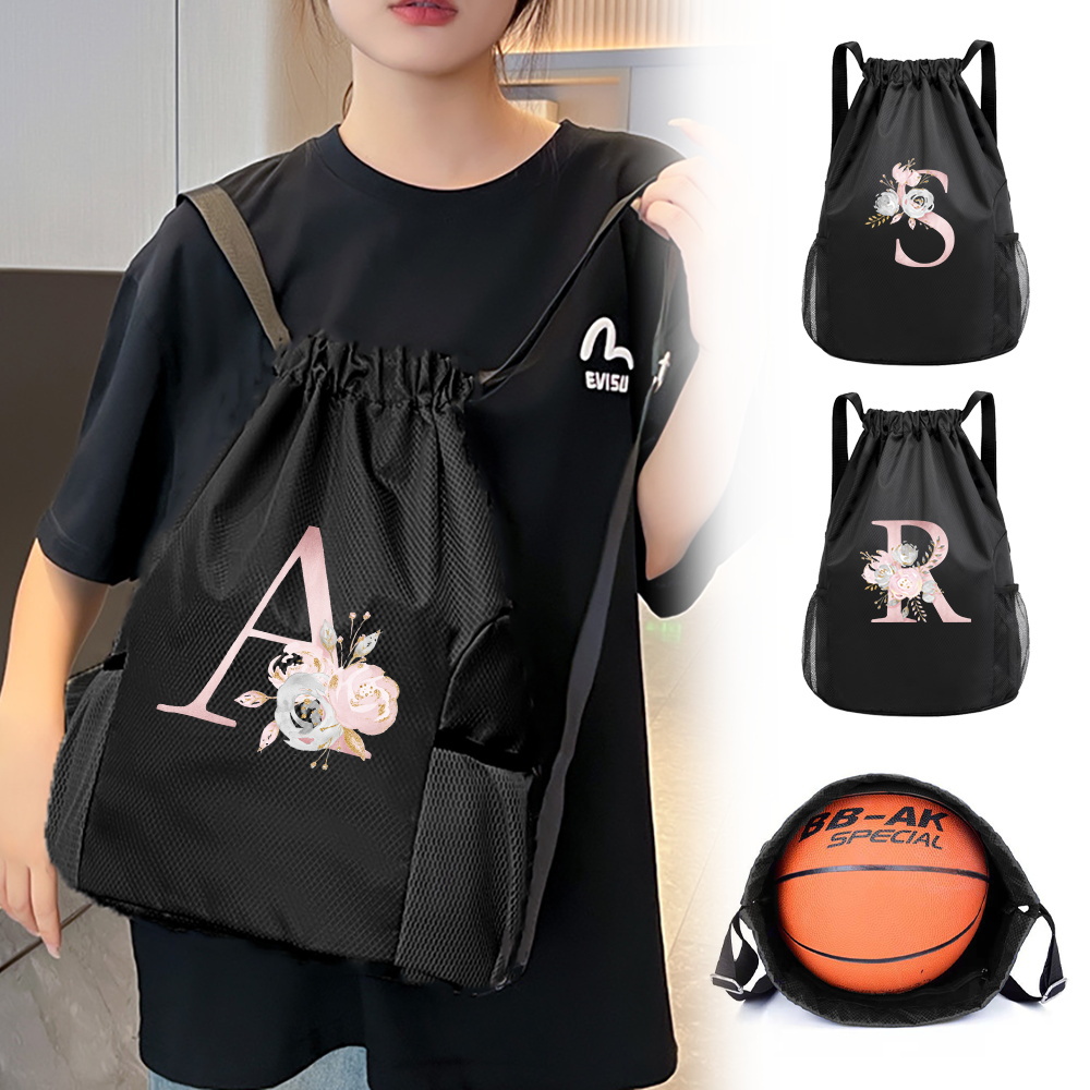 Black drawstring bag, gym back - Drawstring Gym Bag reseña y precio