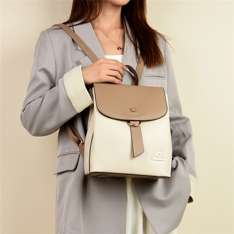 2024 High Quality Fashion Prin - Leather Backpack Vintage reseña y precio