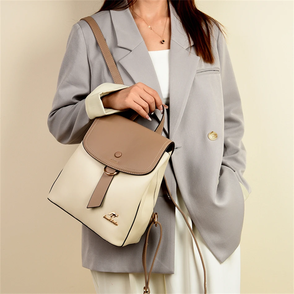 2024 High Quality Fashion Prin - Leather Backpack Vintage reseña y precio