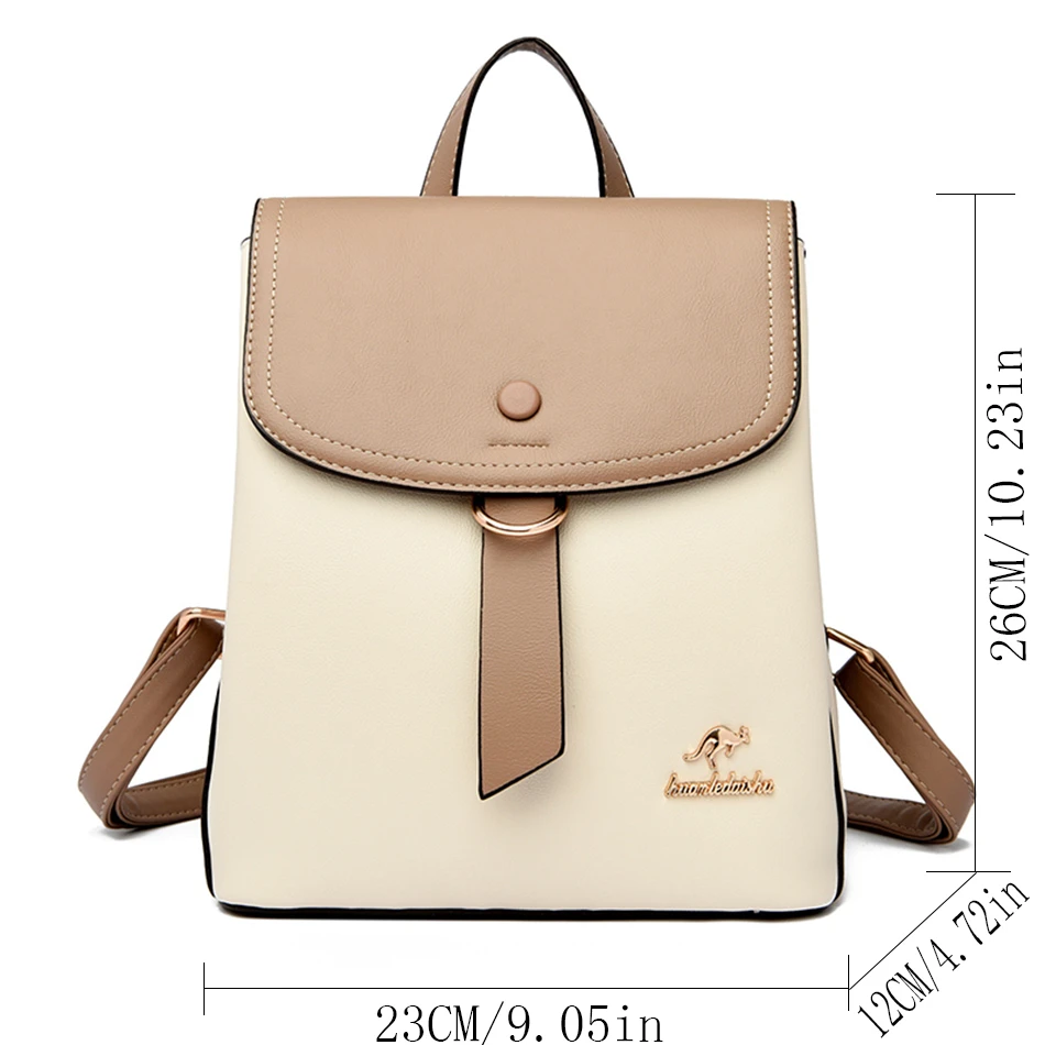 2024 High Quality Fashion Prin - Leather Backpack Vintage reseña y precio