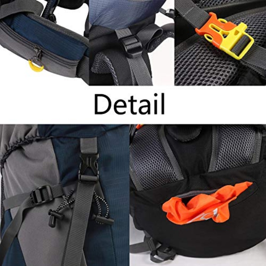50L Hiking Backpack Men Campin - Rain Cover Backpack reseña y precio