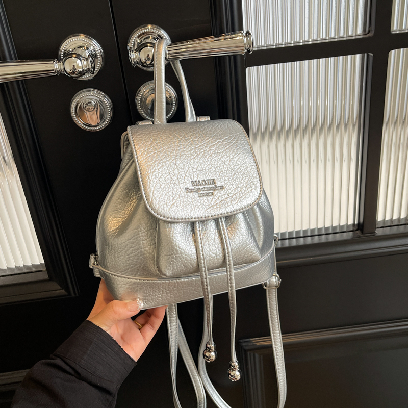 Solid Small String Backpacks P - Leather Backpack Vintage reseña y precio