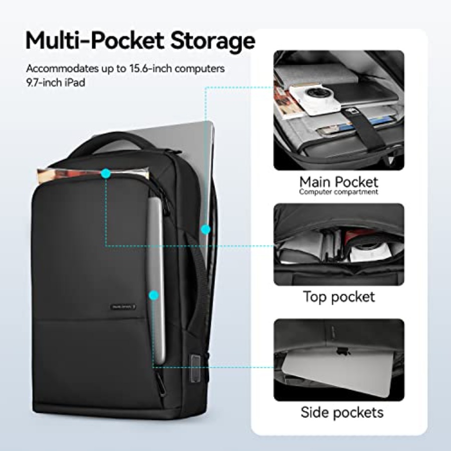 Slim Laptop Backpack for Men,  - Laptop Backpack 15.6 reseña y precio