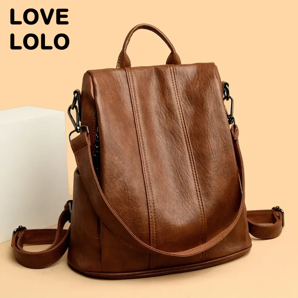 NEW Anti-theft Laptop Backpack - Leather Backpack Vintage reseña y precio