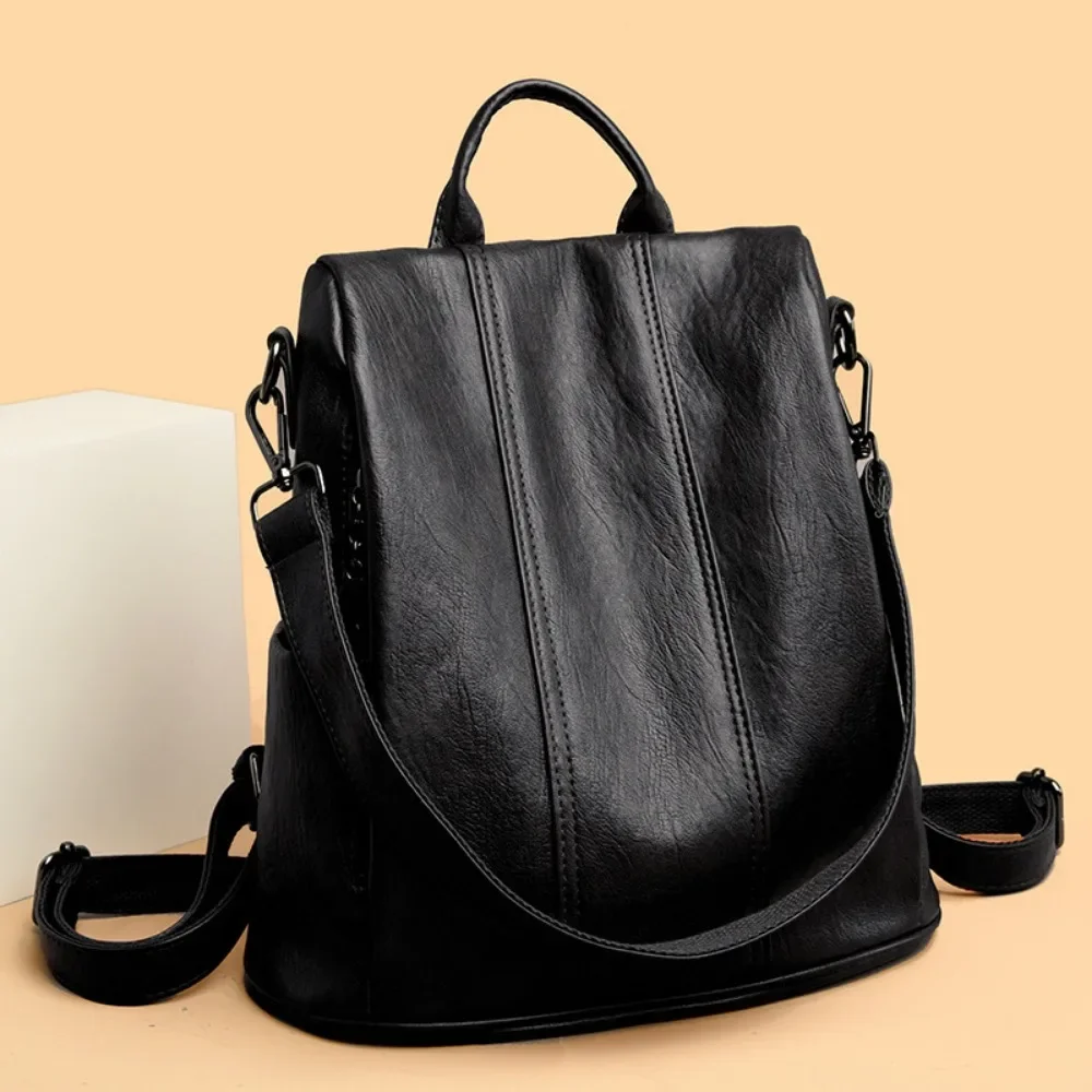NEW Anti-theft Laptop Backpack - Leather Backpack Vintage reseña y precio