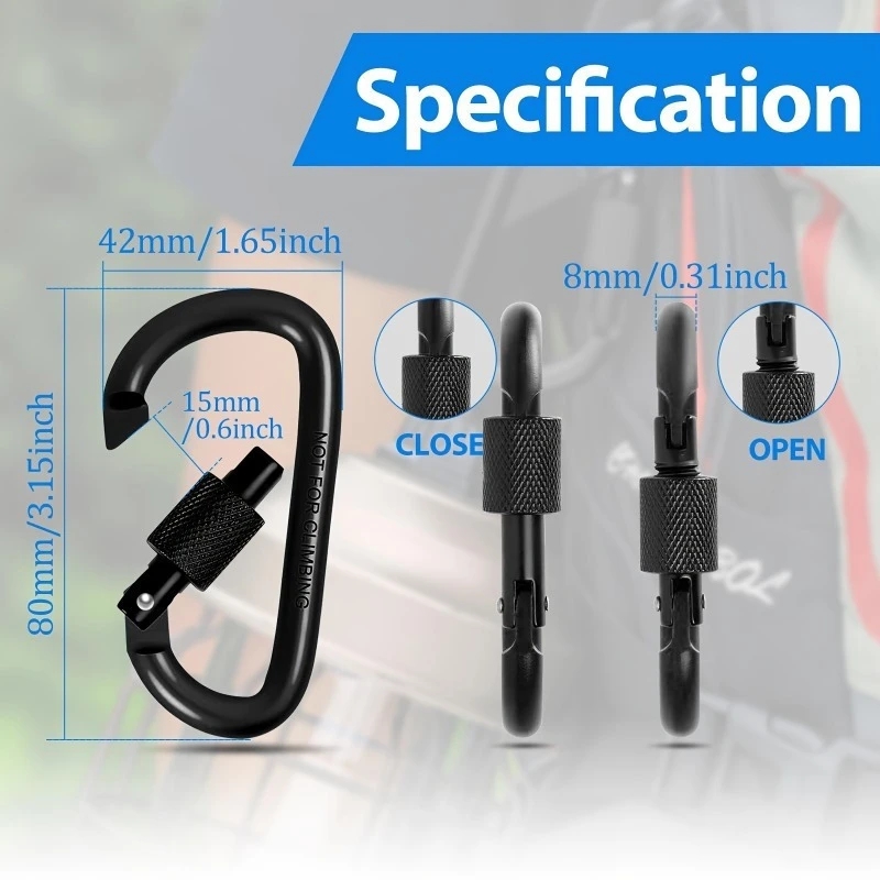 4Pcs Aluminum Alloy D-Ring Car - Backpack Insert Organizer reseña y precio