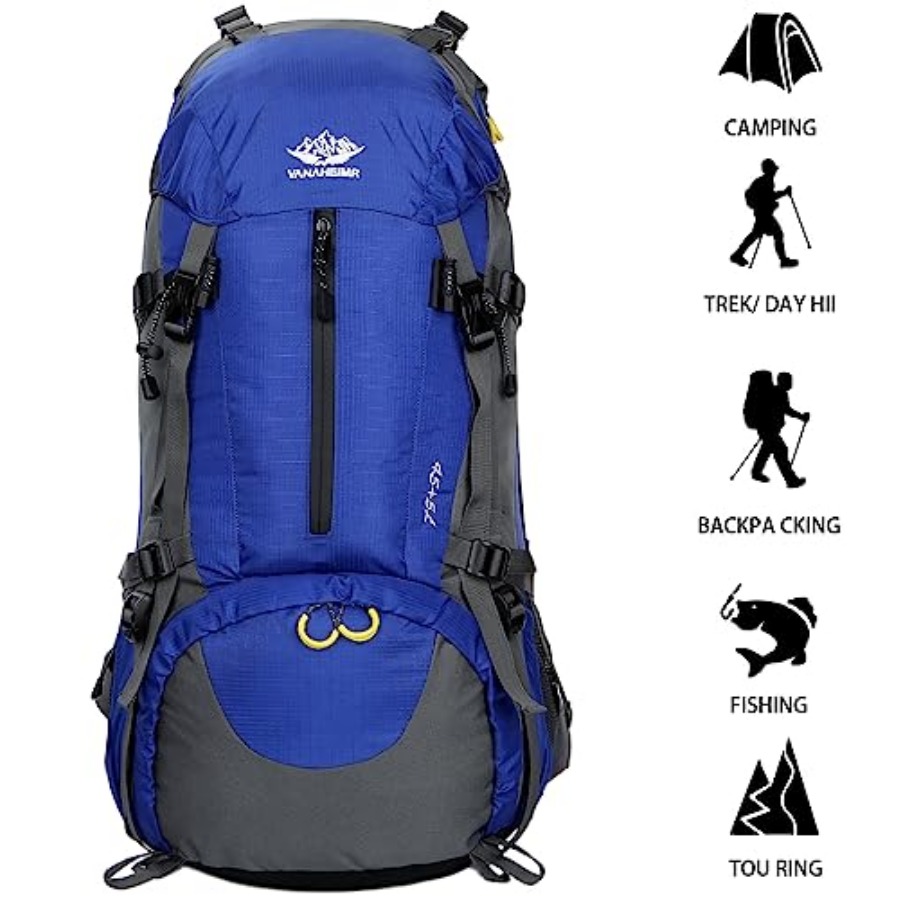 50L Hiking Backpack Men Campin - Rain Cover Backpack reseña y precio