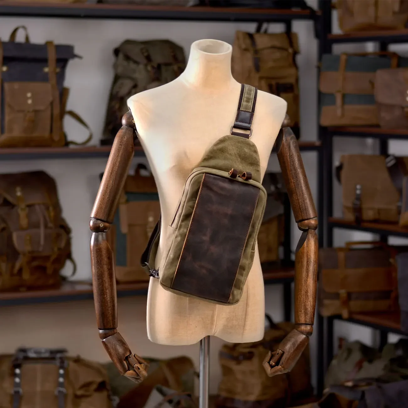 Casual Men's Vintage Waxed Can - Hiking Backpack Waterproof reseña y precio