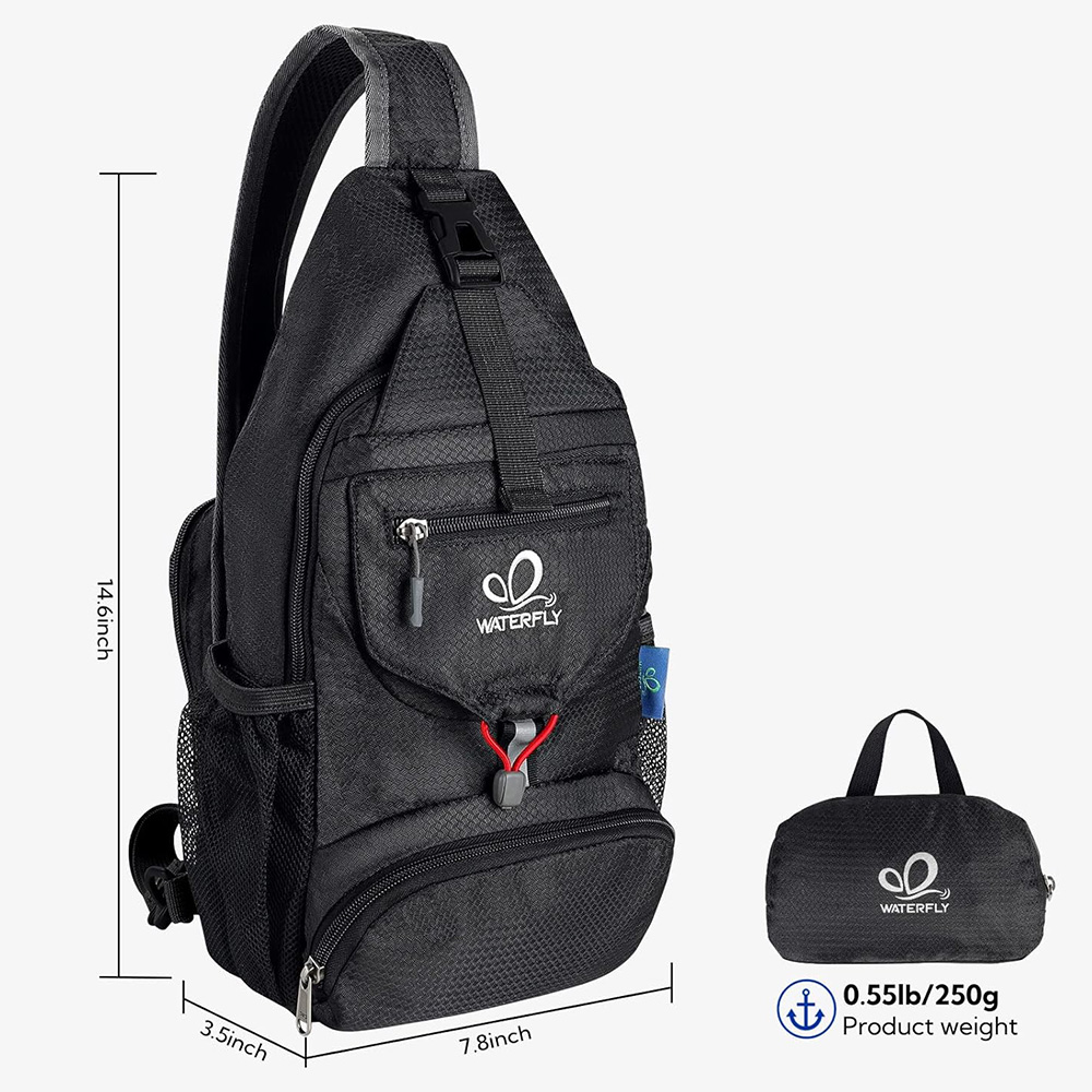 WATERFLY Chest Bag Shoulder Sm - Sling Backpack Shoulder reseña y precio