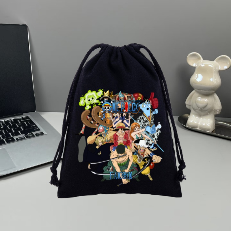 Anime One Piece Drawstring Bac - Drawstring Gym Bag reseña y precio