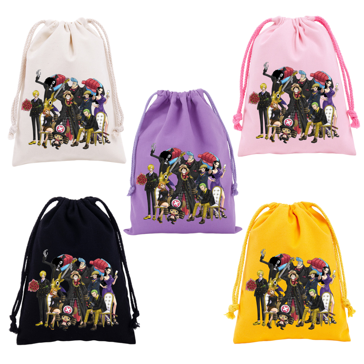 Anime One Piece Drawstring Bac - Drawstring Gym Bag reseña y precio