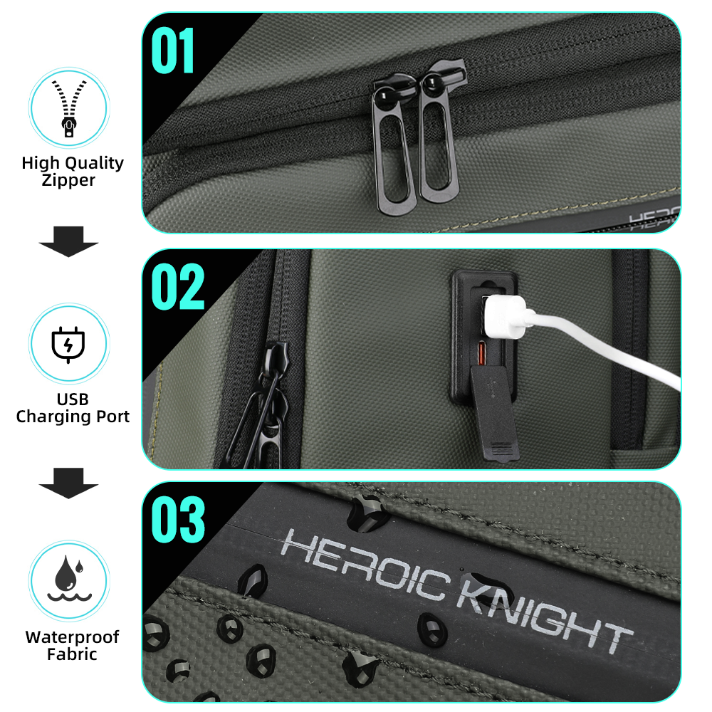 HK Business Men's Backpack 15. - Laptop Backpack 15.6 reseña y precio