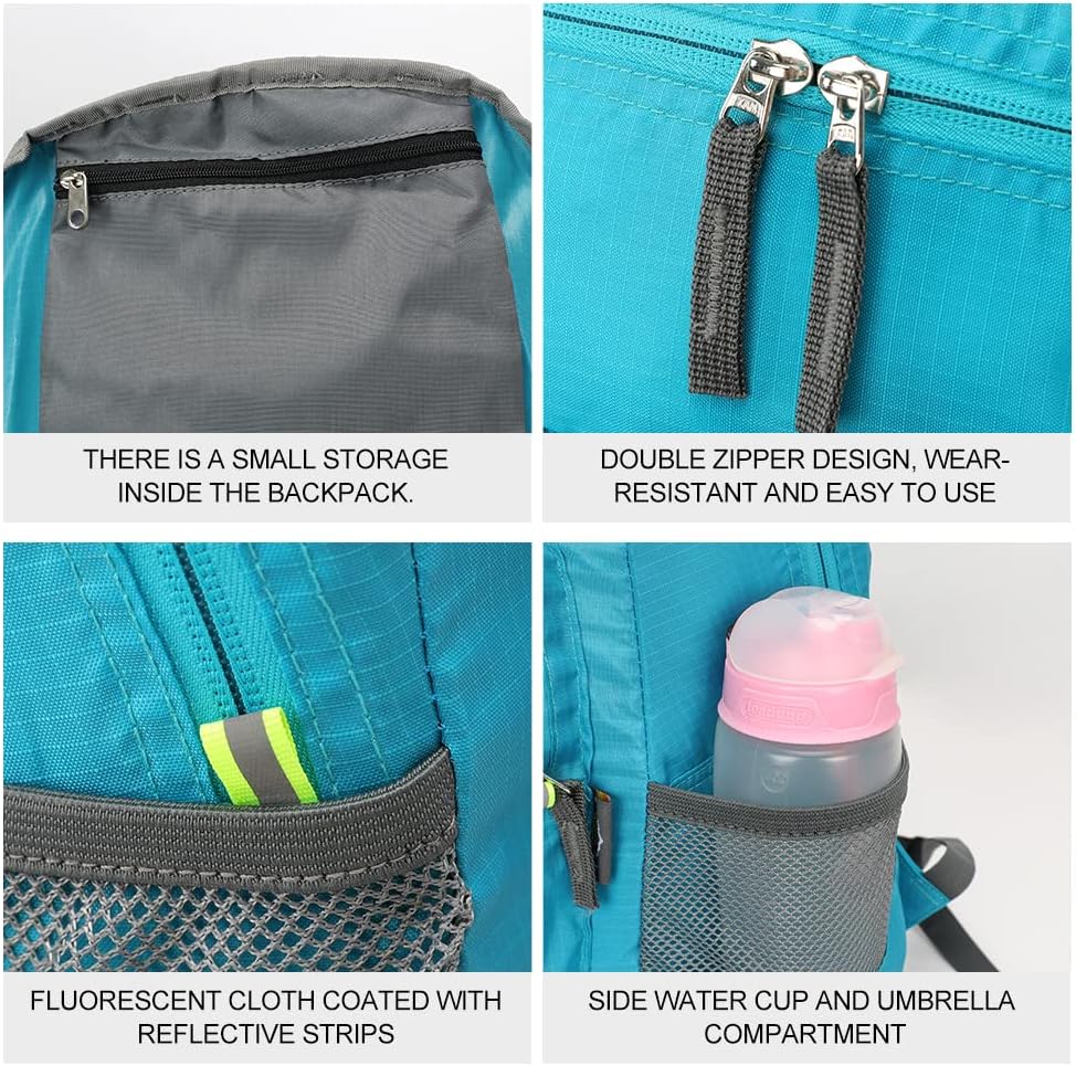 20L Lightweight Hiking Backpac - Foldable Backpack Small reseña y precio