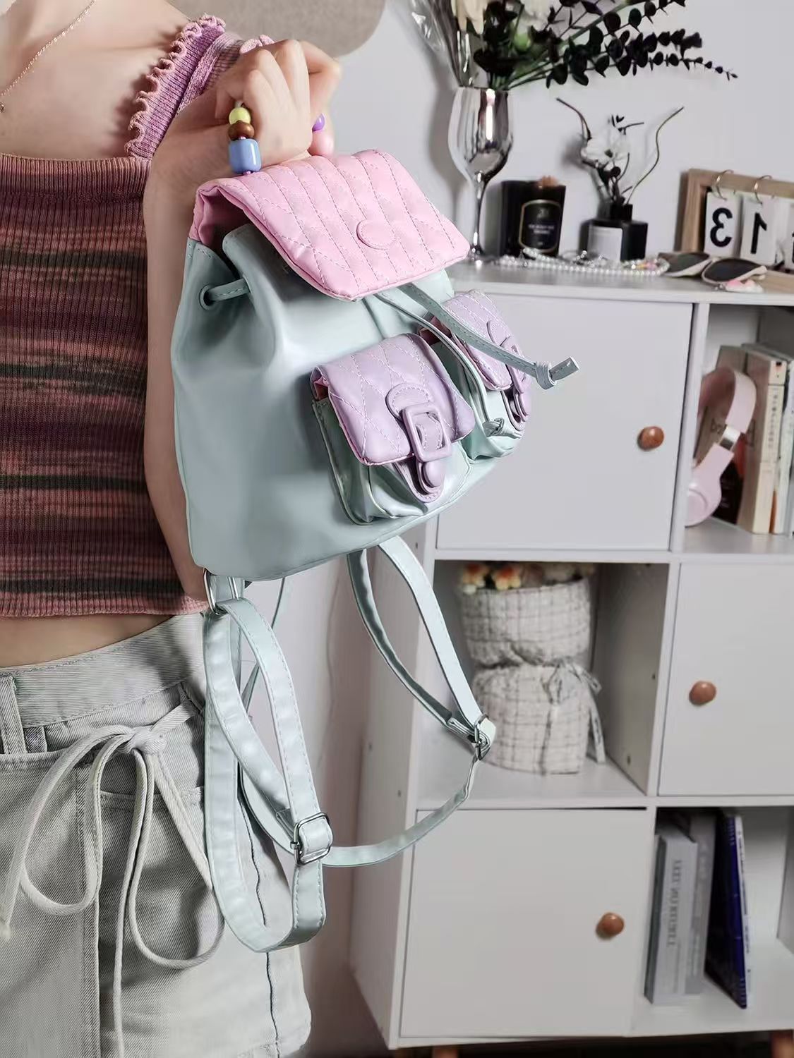 JIAERDI Sweet Cute Y2k Mochila - Leather Backpack Vintage reseña y precio